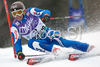 Massimiliano Blardone of Italy clears a gate during the mens alpine ski World Cup  finals giant slalom race in Bormio, Italy, Friday, March 14, 2008.
