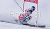 Second after first run, Kathrin Zettel of Austria skiing during first run of Women giant slalom Audi FIS Ski World Cup 2008-09 opening race. First race of Women Audi FIS Ski World Cup season 2008-09 was held on Saturday, 25th of October 2008 in Soelden, Austria.

