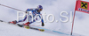 Ingrid Jacquemod of France skiing during first run of Women giant slalom Audi FIS Ski World Cup 2008-09 opening race. First race of Women Audi FIS Ski World Cup season 2008-09 was held on Saturday, 25th of October 2008 in Soelden, Austria.
