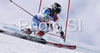 Fourth after first run, Lara Gut of Switzerland skiing during first run of Women giant slalom Audi FIS Ski World Cup 2008-09 opening race. First race of Women Audi FIS Ski World Cup season 2008-09 was held on Saturday, 25th of October 2008 in Soelden, Austria.
