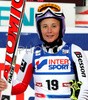 Michaela Kirchgasser of Austria reacts in finish of first run of Women giant slalom Audi FIS Ski World Cup 2008-09 opening race. First race of Women Audi FIS Ski World Cup season 2008-09 was held on Saturday, 25th of October 2008 in Soelden, Austria.
