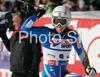 Maria Pietilae-Holmner of Sweden reacts in finish of second run of Women giant slalom Audi FIS Ski World Cup 2008-09 opening race. First race of Women Audi FIS Ski World Cup season 2008-09 was held on Saturday, 25th of October 2008 in Soelden, Austria.
