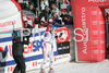 Winner Kathrin Zettel of Austria reacts in finish of second run of Women giant slalom Audi FIS Ski World Cup 2008-09 opening race. First race of Women Audi FIS Ski World Cup season 2008-09 was held on Saturday, 25th of October 2008 in Soelden, Austria.
