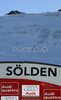 Soelden glacier after Men giant slalom Audi FIS Ski World Cup 2008-09 opening race. First race of Men Audi FIS Ski World Cup season 2008-09 was held on Sunday, 26th of October 2008 in Soelden, Austria.
