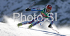 Cyprien Richard of France skiing during first run of Men giant slalom Audi FIS Ski World Cup 2008-09 opening race. First race of Men Audi FIS Ski World Cup season 2008-09 was held on Sunday, 26th of October 2008 in Soelden, Austria.
