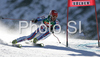 Cyprien Richard of France skiing during first run of Men giant slalom Audi FIS Ski World Cup 2008-09 opening race. First race of Men Audi FIS Ski World Cup season 2008-09 was held on Sunday, 26th of October 2008 in Soelden, Austria.
