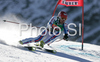 Cyprien Richard of France skiing during first run of Men giant slalom Audi FIS Ski World Cup 2008-09 opening race. First race of Men Audi FIS Ski World Cup season 2008-09 was held on Sunday, 26th of October 2008 in Soelden, Austria.
