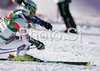 Joel Chenal of France skiing during first run of Men giant slalom Audi FIS Ski World Cup 2008-09 opening race. First race of Men Audi FIS Ski World Cup season 2008-09 was held on Sunday, 26th of October 2008 in Soelden, Austria.
