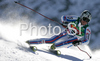 Seventh placed after first run Thomas Fanara of France skiing during first run of Men giant slalom Audi FIS Ski World Cup 2008-09 opening race. First race of Men Audi FIS Ski World Cup season 2008-09 was held on Sunday, 26th of October 2008 in Soelden, Austria.
