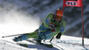 Bernard Vajdic of Slovenia skiing during first run of Men giant slalom Audi FIS Ski World Cup 2008-09 opening race. First race of Men Audi FIS Ski World Cup season 2008-09 was held on Sunday, 26th of October 2008 in Soelden, Austria.
