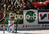 Second placed Didier Cuche of Switzerland reacts in finish of second run of Men giant slalom Audi FIS Ski World Cup 2008-09 opening race. First race of Men Audi FIS Ski World Cup season 2008-09 was held on Sunday, 26th of October 2008 in Soelden, Austria.
