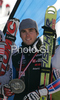 Fifth placed Thomas Fanara of France during medal ceremony after Men giant slalom Audi FIS Ski World Cup 2008-09 opening race. First race of Men Audi FIS Ski World Cup season 2008-09 was held on Sunday, 26th of October 2008 in Soelden, Austria.
