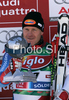 Second placed Didier Cuche of Switzerland celebrates his medal won in Men giant slalom Audi FIS Ski World Cup 2008-09 opening race. First race of Men Audi FIS Ski World Cup season 2008-09 was held on Sunday, 26th of October 2008 in Soelden, Austria.
