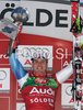Winner Daniel Albrecht of Switzerland celebrates his medal won in Men giant slalom Audi FIS Ski World Cup 2008-09 opening race. First race of Men Audi FIS Ski World Cup season 2008-09 was held on Sunday, 26th of October 2008 in Soelden, Austria.
