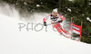 Jukka Leino of Finland skiing in first run of Alta Badia Men giant slalom race of Audi FIS Ski World Cup 2008-09. Giant slalom race of Men Audi FIS Ski World Cup 2008-09 was traditionally held on Gran Risa course in Alta Badia, Italy, on Sunday, 21st of December 2008.
