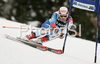Sixth after first run Carlo Janka of Switzerland skiing in first run of Alta Badia Men giant slalom race of Audi FIS Ski World Cup 2008-09. Giant slalom race of Men Audi FIS Ski World Cup 2008-09 was traditionally held on Gran Risa course in Alta Badia, Italy, on Sunday, 21st of December 2008.
