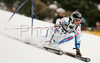 Thomas Frey of France skiing in first run of Alta Badia Men giant slalom race of Audi FIS Ski World Cup 2008-09. Giant slalom race of Men Audi FIS Ski World Cup 2008-09 was traditionally held on Gran Risa course in Alta Badia, Italy, on Sunday, 21st of December 2008.
