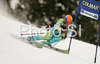 Bernard Vajdic of Slovenia skiing in first run of Alta Badia Men giant slalom race of Audi FIS Ski World Cup 2008-09. Giant slalom race of Men Audi FIS Ski World Cup 2008-09 was traditionally held on Gran Risa course in Alta Badia, Italy, on Sunday, 21st of December 2008.
