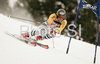 Felix Neureuther of Germany skiing in first run of Alta Badia Men giant slalom race of Audi FIS Ski World Cup 2008-09. Giant slalom race of Men Audi FIS Ski World Cup 2008-09 was traditionally held on Gran Risa course in Alta Badia, Italy, on Sunday, 21st of December 2008.
