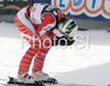Jukka Leino of Finland reacts in finish of second run of Alta Badia Men giant slalom race of Audi FIS Ski World Cup 2008-09. Giant slalom race of Men Audi FIS Ski World Cup 2008-09 was traditionally held on Gran Risa course in Alta Badia, Italy, on Sunday, 21st of December 2008.
