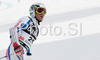 Joel Chenal of France reacts in finish of second run of Alta Badia Men giant slalom race of Audi FIS Ski World Cup 2008-09. Giant slalom race of Men Audi FIS Ski World Cup 2008-09 was traditionally held on Gran Risa course in Alta Badia, Italy, on Sunday, 21st of December 2008.

