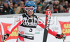 Benjamin Raich of Austria reacts in finish of second run of Alta Badia Men giant slalom race of Audi FIS Ski World Cup 2008-09. Giant slalom race of Men Audi FIS Ski World Cup 2008-09 was traditionally held on Gran Risa course in Alta Badia, Italy, on Sunday, 21st of December 2008.
