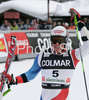 Winner Daniel Albrecht of Switzerland reacts in finish of second run of Alta Badia Men giant slalom race of Audi FIS Ski World Cup 2008-09. Giant slalom race of Men Audi FIS Ski World Cup 2008-09 was traditionally held on Gran Risa course in Alta Badia, Italy, on Sunday, 21st of December 2008.
