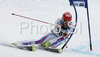 Cyprien Richard of France skiing in second run of Alta Badia Men giant slalom race of Audi FIS Ski World Cup 2008-09. Giant slalom race of Men Audi FIS Ski World Cup 2008-09 was traditionally held on Gran Risa course in Alta Badia, Italy, on Sunday, 21st of December 2008.
