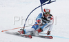 Carlo Janka of Switzerland skiing in second run of Alta Badia Men giant slalom race of Audi FIS Ski World Cup 2008-09. Giant slalom race of Men Audi FIS Ski World Cup 2008-09 was traditionally held on Gran Risa course in Alta Badia, Italy, on Sunday, 21st of December 2008.
