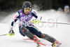Fifth after first run, Giorgio Rocca of Italy clears a gate during the mens alpine ski World Cup Slalom race in Alta Badia, Italy, Monday, December 22, 2008.
