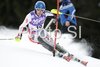 Third after first run, Benjamin Raich of Austria clears a gate during the mens alpine ski World Cup Slalom race in Alta Badia, Italy, Monday, December 22, 2008.
