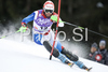 Silvan Zurbriggen of Switzerland clears a gate during the mens alpine ski World Cup Slalom race in Alta Badia, Italy, Monday, December 22, 2008.
