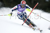 Cristian Deville of Italy clears a gate during the mens alpine ski World Cup Slalom race in Alta Badia, Italy, Monday, December 22, 2008.
