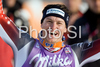 Ivica Kostelic of Croatia reacts after winning the mens alpine ski World Cup Slalom race in Alta Badia, Italy, Monday, December 22, 2008.

