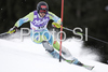 Mitja Valencic of Slovenia clears a gate during the mens alpine ski World Cup Slalom race in Alta Badia, Italy, Monday, December 22, 2008.
