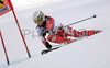 Sanni Leinonen of Finland skiing in first run of Semmering women giant slalom race of Audi FIS Ski World Cup 2008-09. Giant slalom race of Women Audi FIS Ski World Cup 2008-09 was held Semmering, Austria, on Sunday, 28th of December 2008.
