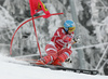 Tanja Poutiainen of Finland skiing in second run of Semmering women giant slalom race of Audi FIS Ski World Cup 2008-09. Giant slalom race of Women Audi FIS Ski World Cup 2008-09 was held Semmering, Austria, on Sunday, 28th of December 2008.
