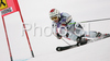 Sixth after first run Elisabeth Goergl of Austria skiing in first run of Semmering women giant slalom race of Audi FIS Ski World Cup 2008-09. Giant slalom race of Women Audi FIS Ski World Cup 2008-09 was held Semmering, Austria, on Sunday, 28th of December 2008.
