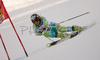 Vanja Brodnik of Slovenia skiing in first run of Semmering women giant slalom race of Audi FIS Ski World Cup 2008-09. Giant slalom race of Women Audi FIS Ski World Cup 2008-09 was held Semmering, Austria, on Sunday, 28th of December 2008.
