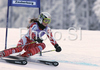 Sanni Leinonen of Finland skiing in first run of Semmering women giant slalom race of Audi FIS Ski World Cup 2008-09. Giant slalom race of Women Audi FIS Ski World Cup 2008-09 was held Semmering, Austria, on Sunday, 28th of December 2008.
