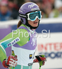 Tina Maze of Slovenia reacts in finish of second run of Semmering women giant slalom race of Audi FIS Ski World Cup 2008-09. Giant slalom race of Women Audi FIS Ski World Cup 2008-09 was held Semmering, Austria, on Sunday, 28th of December 2008.
