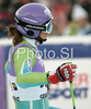 Tina Maze of Slovenia reacts in finish of second run of Semmering women giant slalom race of Audi FIS Ski World Cup 2008-09. Giant slalom race of Women Audi FIS Ski World Cup 2008-09 was held Semmering, Austria, on Sunday, 28th of December 2008.
