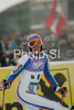 Ingrid Jacquemod of France reacts in finish of second run of Semmering women giant slalom race of Audi FIS Ski World Cup 2008-09. Giant slalom race of Women Audi FIS Ski World Cup 2008-09 was held Semmering, Austria, on Sunday, 28th of December 2008.
