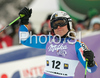 Fourth placed Anja Paerson of Sweden reacts in finish of second run of Semmering women giant slalom race of Audi FIS Ski World Cup 2008-09. Giant slalom race of Women Audi FIS Ski World Cup 2008-09 was held Semmering, Austria, on Sunday, 28th of December 2008.
