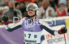 Second placed Manuela Moelgg of Italy reacts in finish of second run of Semmering women giant slalom race of Audi FIS Ski World Cup 2008-09. Giant slalom race of Women Audi FIS Ski World Cup 2008-09 was held Semmering, Austria, on Sunday, 28th of December 2008.
