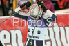 Second placed Manuela Moelgg of Italy reacts in finish of second run of Semmering women giant slalom race of Audi FIS Ski World Cup 2008-09. Giant slalom race of Women Audi FIS Ski World Cup 2008-09 was held Semmering, Austria, on Sunday, 28th of December 2008.
