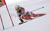 Sanni Leinonen of Finland skiing in first run of Semmering women giant slalom race of Audi FIS Ski World Cup 2008-09. Giant slalom race of Women Audi FIS Ski World Cup 2008-09 was held Semmering, Austria, on Sunday, 28th of December 2008.
