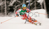 Second after first run, Tanja Poutiainen of Finland skiing in first run of Semmering women slalom race of Audi FIS Ski World Cup 2008-09. Slalom race of Women Audi FIS Ski World Cup 2008-09 was held Semmering, Austria, on Monday, 29th of December 2008.
