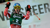  reacts in finish of second run of Semmering women slalom race of Audi FIS Ski World Cup 2008-09. Slalom race of Women Audi FIS Ski World Cup 2008-09 was held Semmering, Austria, on Monday, 29th of December 2008.
