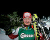 Second placed Tanja Poutiainen of Finland celebrates her medals won in Semmering women slalom race of Audi FIS Ski World Cup 2008-09. Slalom race of Women Audi FIS Ski World Cup 2008-09 was held Semmering, Austria, on Monday, 29th of December 2008.
